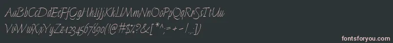 Шрифт LinotypeFinerlinerMicro – розовые шрифты на чёрном фоне