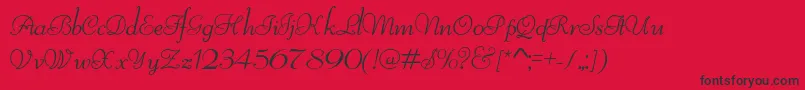ReliantLimitedFreeVersion Font – Black Fonts on Red Background