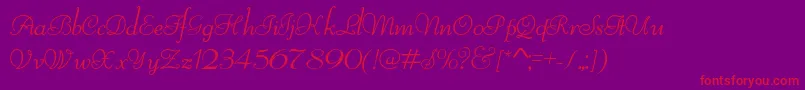 ReliantLimitedFreeVersion Font – Red Fonts on Purple Background