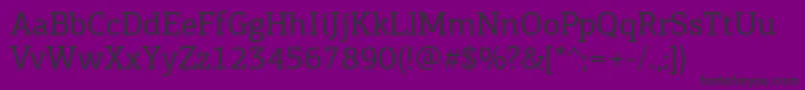 PfagoraslabproRegular Font – Black Fonts on Purple Background