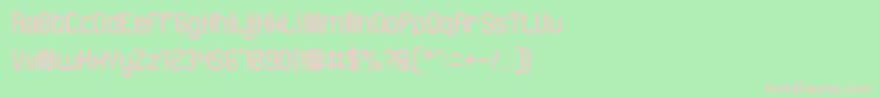 Шрифт TheHappiness – розовые шрифты на зелёном фоне