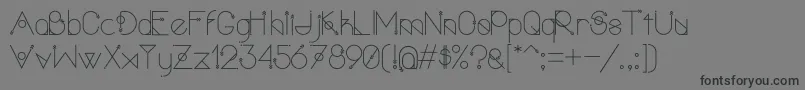 PolarvertexRegular-Schriftart – Schwarze Schriften auf grauem Hintergrund