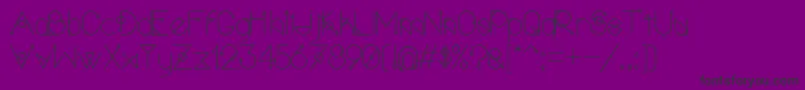 PolarvertexRegular Font – Black Fonts on Purple Background