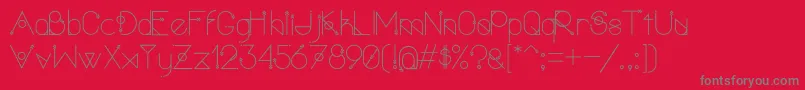 PolarvertexRegular-Schriftart – Graue Schriften auf rotem Hintergrund