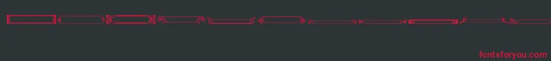 VintagePanels010 Font – Red Fonts on Black Background