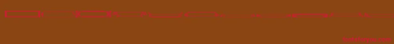VintagePanels010 Font – Red Fonts on Brown Background
