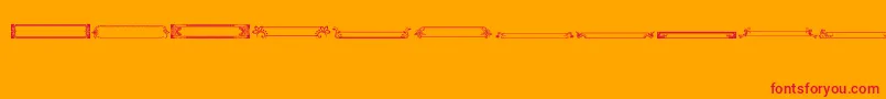 fuente VintagePanels010 – Fuentes Rojas Sobre Fondo Naranja