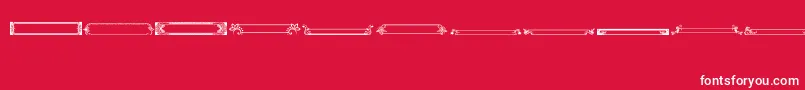 VintagePanels010 Font – White Fonts on Red Background