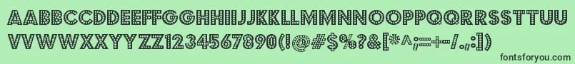 BudmojigglerRegular Font – Black Fonts on Green Background