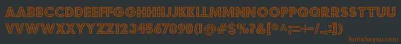 BudmojigglerRegular Font – Brown Fonts on Black Background