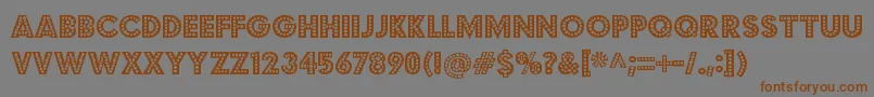 BudmojigglerRegular Font – Brown Fonts on Gray Background
