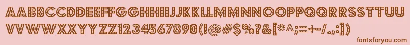 BudmojigglerRegular Font – Brown Fonts on Pink Background