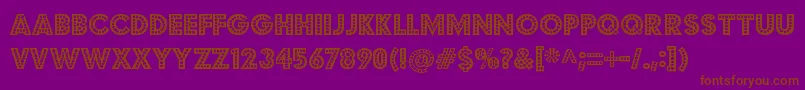 BudmojigglerRegular Font – Brown Fonts on Purple Background
