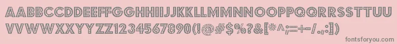 BudmojigglerRegular Font – Gray Fonts on Pink Background