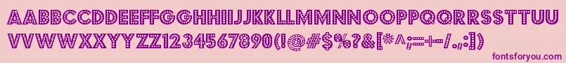 BudmojigglerRegular Font – Purple Fonts on Pink Background