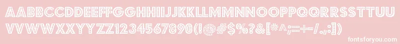 BudmojigglerRegular Font – White Fonts on Pink Background