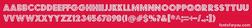 BudmojigglerRegular Font – White Fonts on Red Background