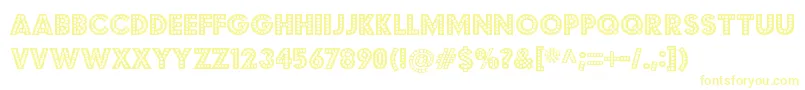 BudmojigglerRegular Font – Yellow Fonts on White Background