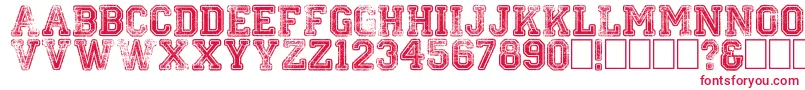 Colleged Font – Red Fonts