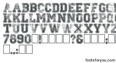  Colleged font