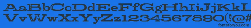 StudRegular Font – Black Fonts on Blue Background