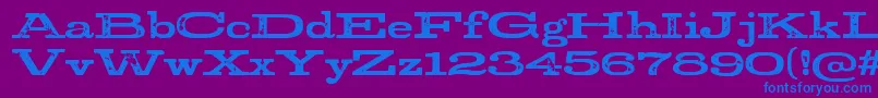 StudRegular Font – Blue Fonts on Purple Background