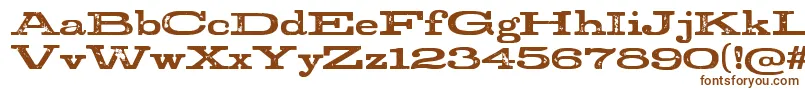 StudRegular Font – Brown Fonts on White Background