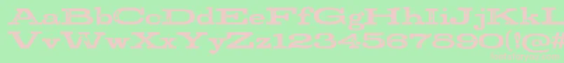 StudRegular Font – Pink Fonts on Green Background