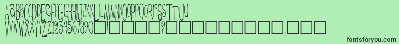 DaytripperPlain Font – Black Fonts on Green Background