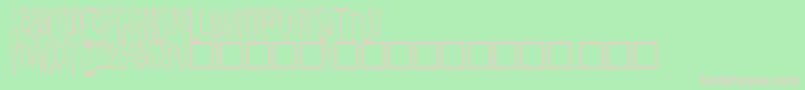 フォントDaytripperPlain – 緑の背景にピンクのフォント