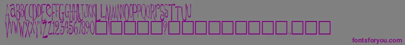 DaytripperPlain Font – Purple Fonts on Gray Background