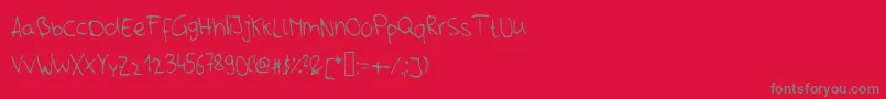 Nils Font – Gray Fonts on Red Background