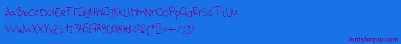 Nils Font – Purple Fonts on Blue Background