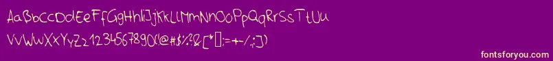 Nils Font – Yellow Fonts on Purple Background