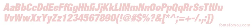 HelveticaneueltstdXblkcno Font – Pink Fonts on White Background