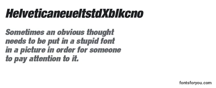 HelveticaneueltstdXblkcno Font