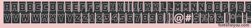 AConceptotitulnrcmgr Font – Black Fonts on Pink Background