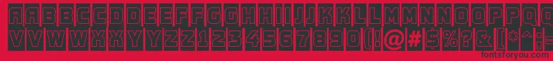 AConceptotitulnrcmgr Font – Black Fonts on Red Background