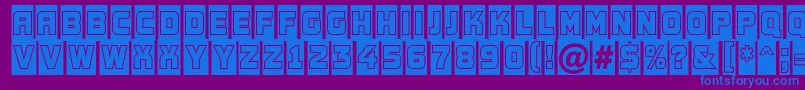 AConceptotitulnrcmgr Font – Blue Fonts on Purple Background