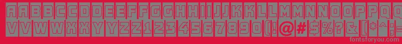 AConceptotitulnrcmgr Font – Gray Fonts on Red Background