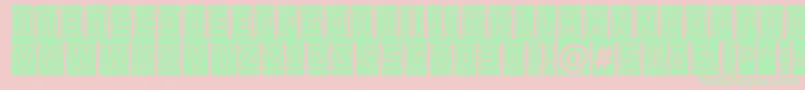 AConceptotitulnrcmgr Font – Green Fonts on Pink Background