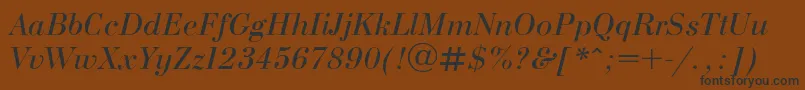 Bodonii Font – Black Fonts on Brown Background