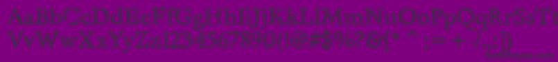 EastwooditcTt Font – Black Fonts on Purple Background