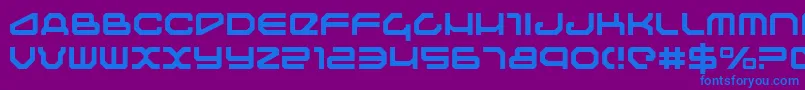 Шрифт Travelerlight – синие шрифты на фиолетовом фоне