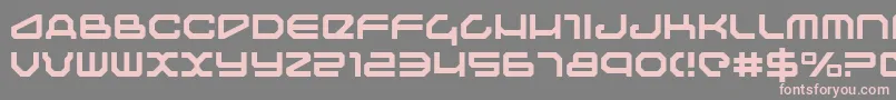 Travelerlight Font – Pink Fonts on Gray Background