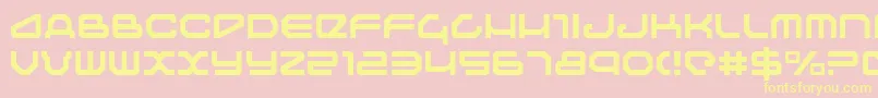 Шрифт Travelerlight – жёлтые шрифты на розовом фоне