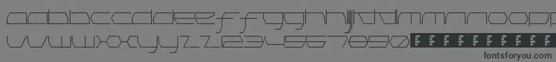 PinkHasGoneExtinctHairline Font – Black Fonts on Gray Background