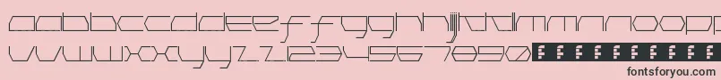 PinkHasGoneExtinctHairline Font – Black Fonts on Pink Background