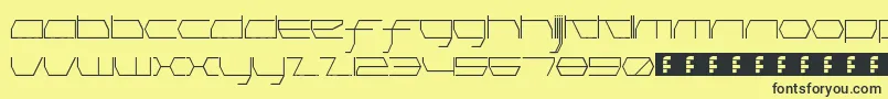 PinkHasGoneExtinctHairline Font – Black Fonts on Yellow Background