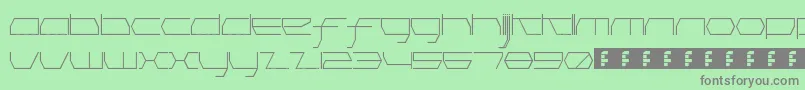 PinkHasGoneExtinctHairline Font – Gray Fonts on Green Background